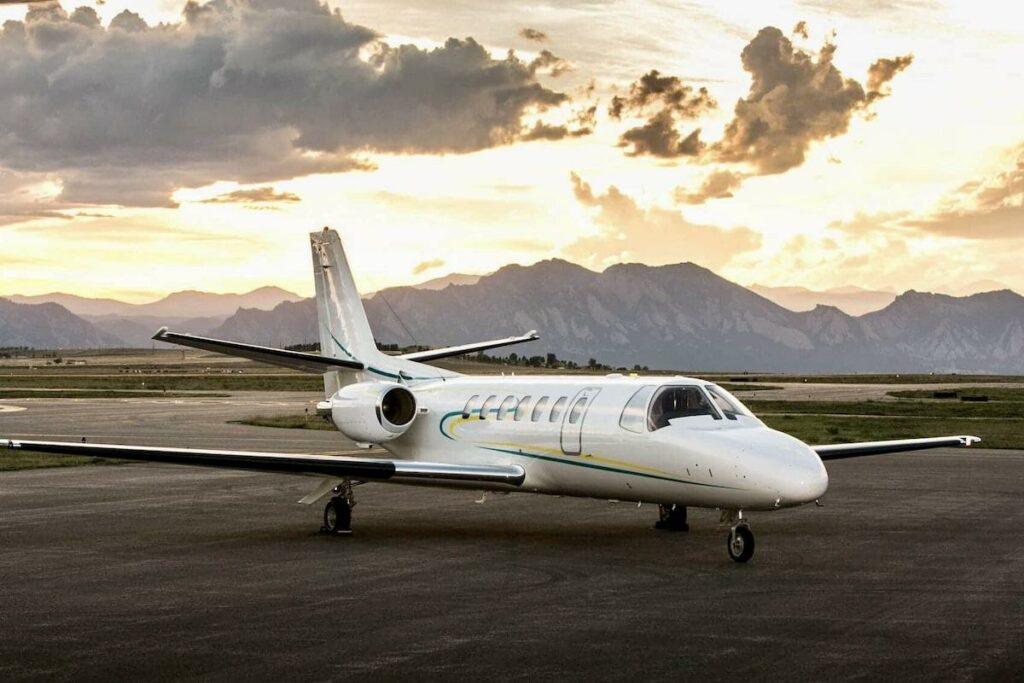 Light jet, Cessna 560 citation V, aéroport à paris bourget

